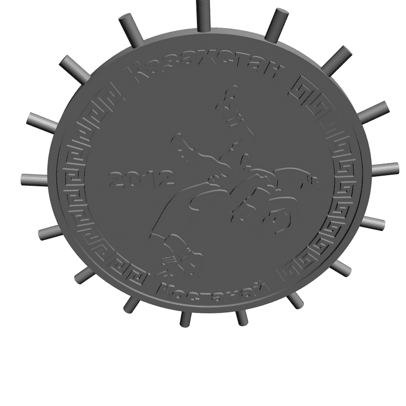 картинка Казахстан-Костанай 2012 RG3-008 3D-STL.COM
