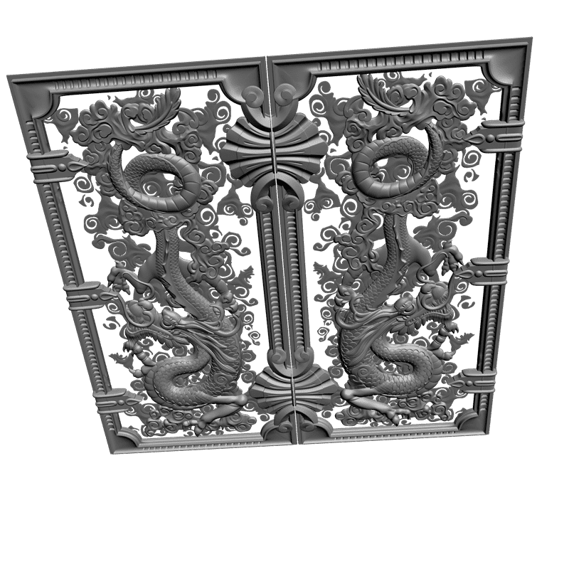 картинка Ставни Дракон P4-049 3D-STL.COM