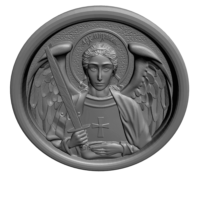 картинка Архангел Михаил V1-008 3D-STL.COM