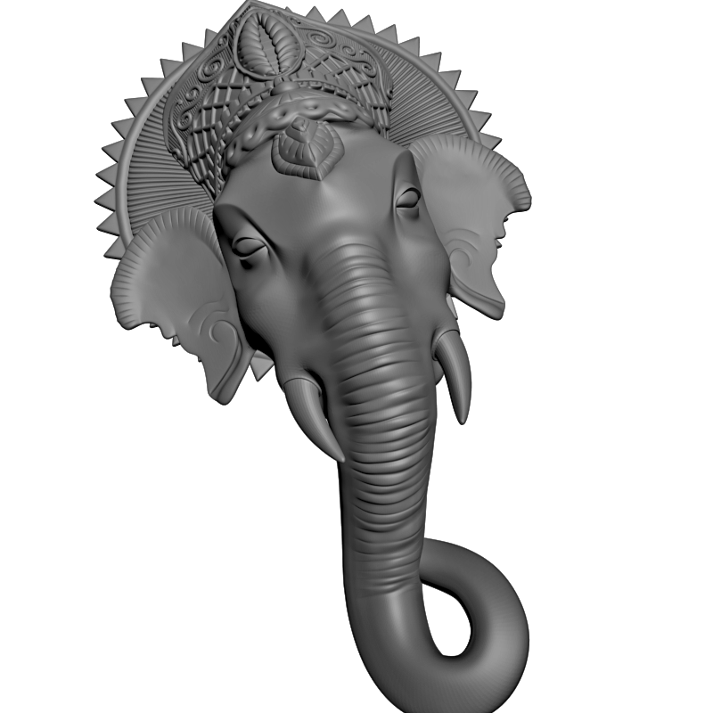 картинка Индийская тематика Слон V9-141 3D-STL.COM