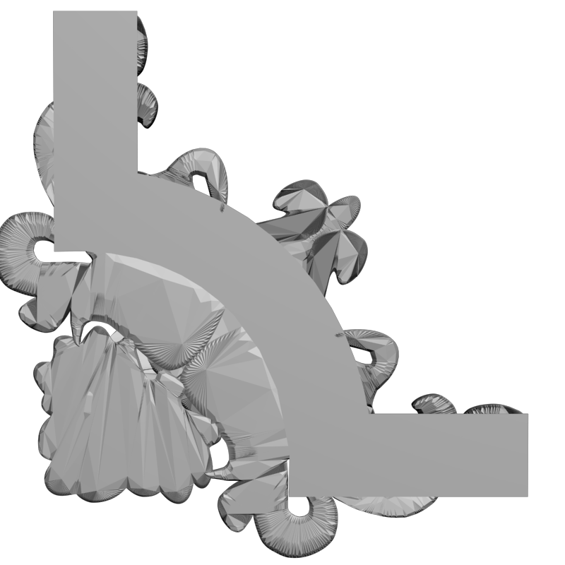 картинка Угловой элемент D19-045 3D-STL.COM