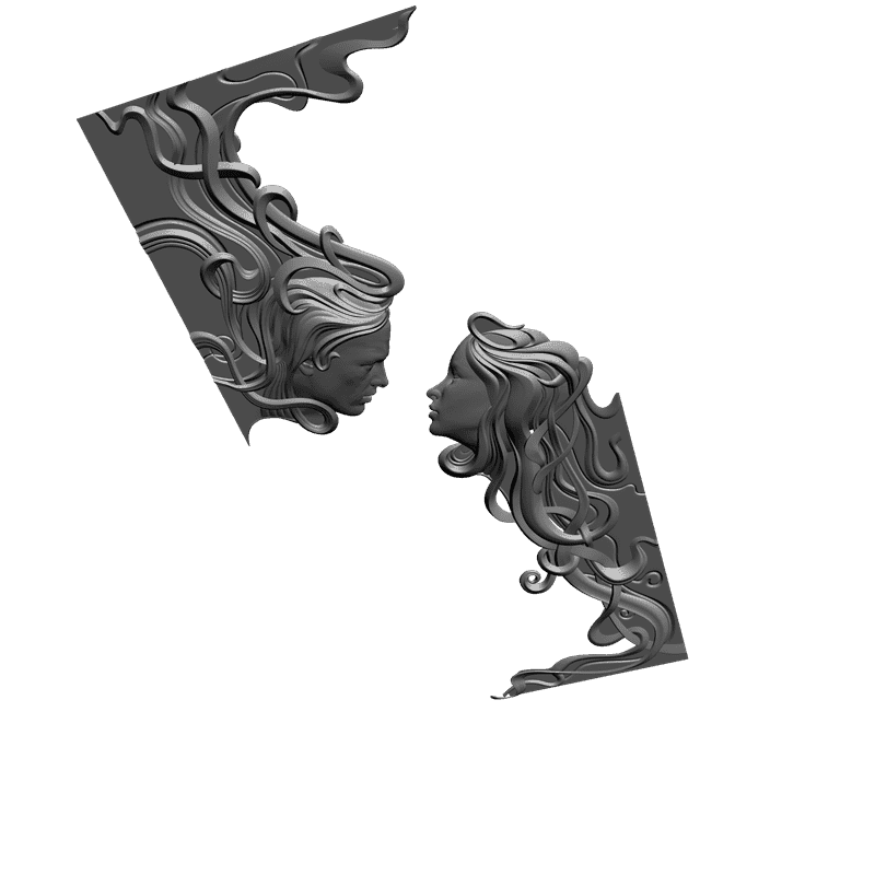 картинка Парень и девушка L1-039 3D-STL.COM