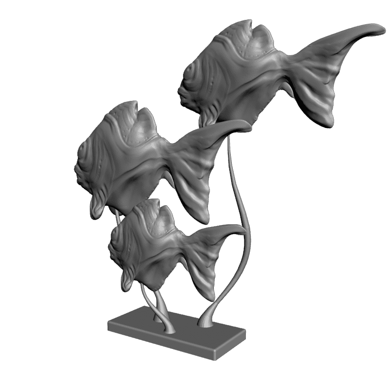 картинка Три рыбки F5-021 3D-STL.COM
