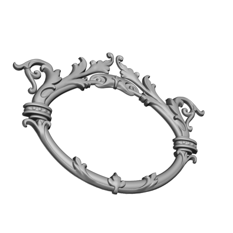 картинка Рамка резная D14-664 3D-STL.COM