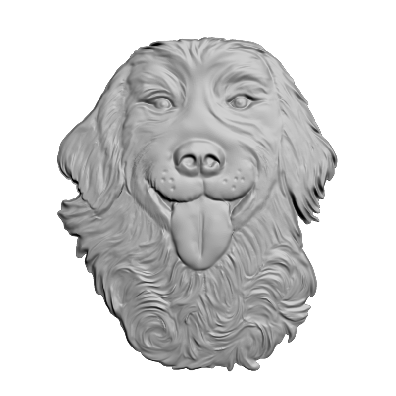 картинка Голова собаки F1-294 3D-STL.COM