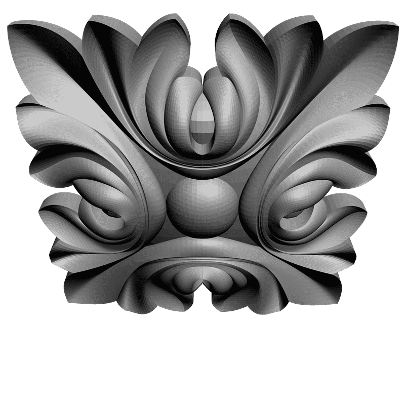 картинка Розетка резная D16-145 3D-STL.COM