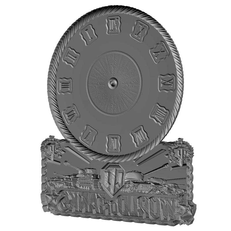 картинка Часы WORLD of TANKS P3-133 3D-STL.COM