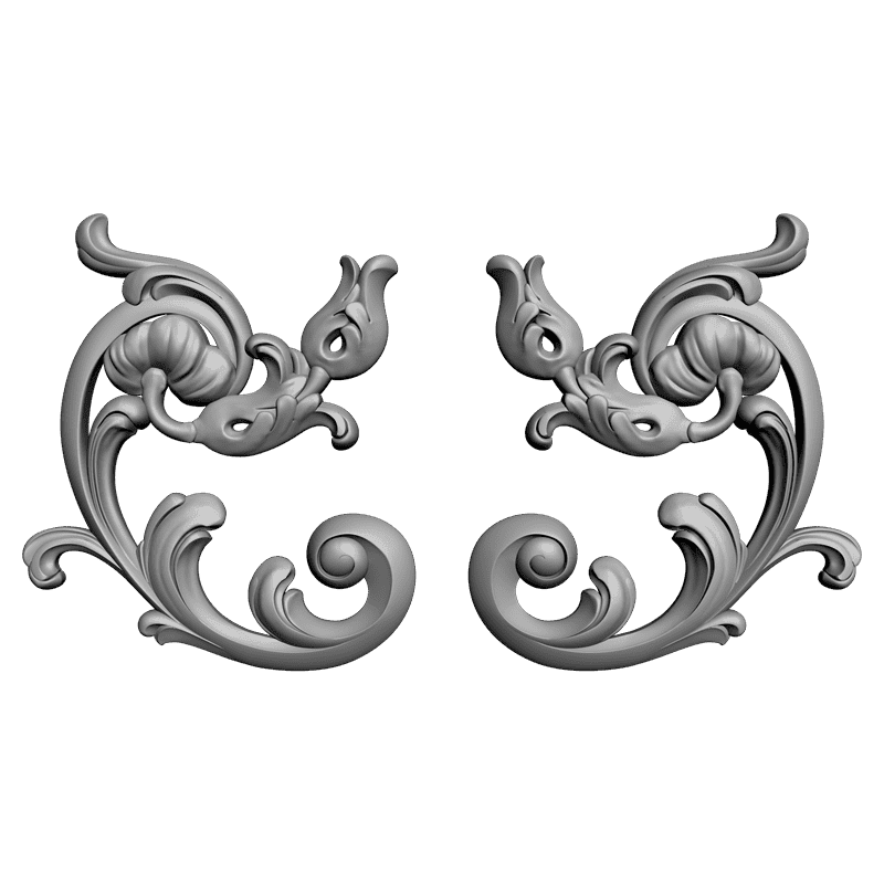 картинка Накладка резная D10-145 3D-STL.COM