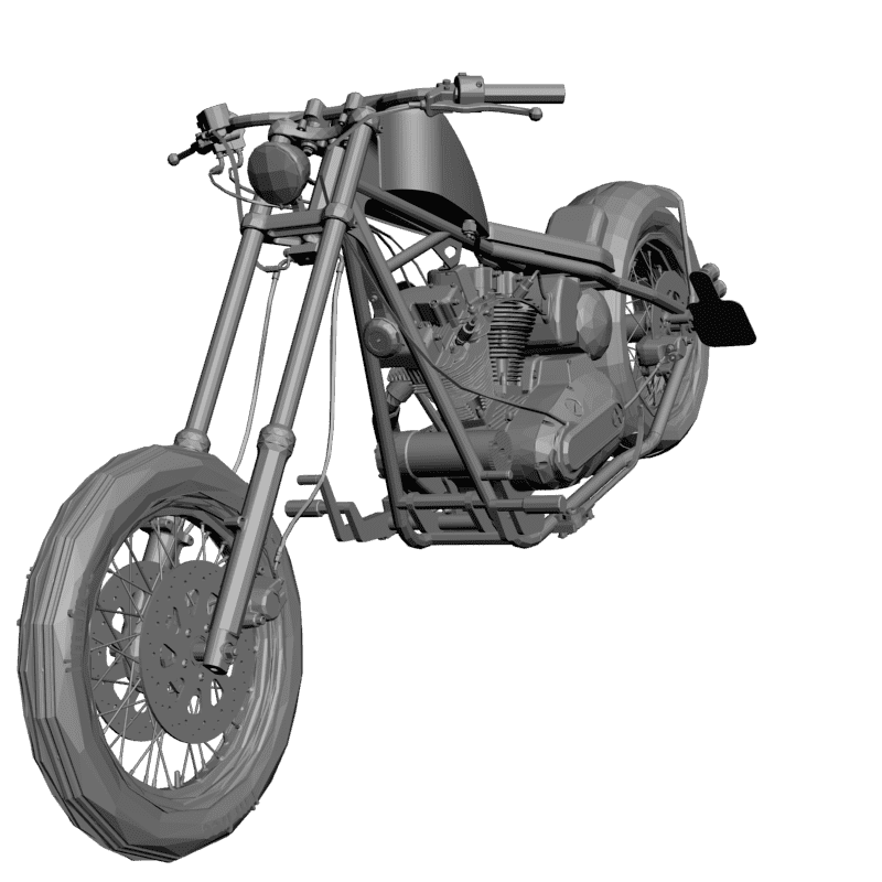 картинка Мотоцикл Харлей RT3-046 3D-STL.COM