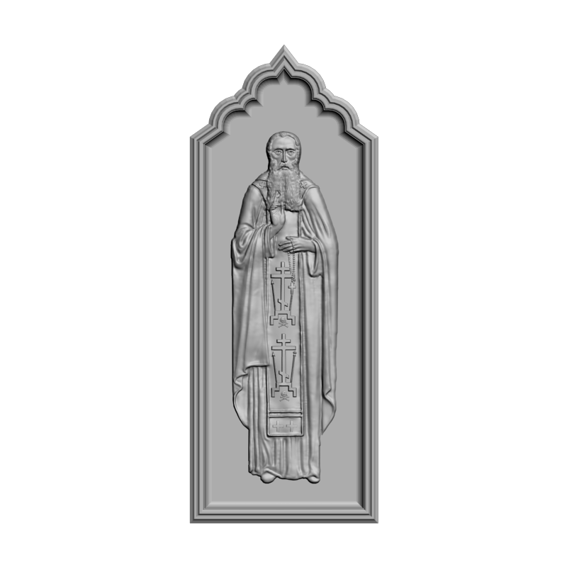 картинка Преподобный Петр Сербский Коришский V3-480 3D-STL.COM