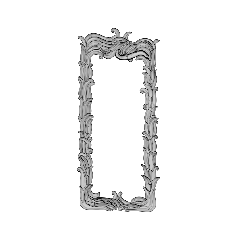 картинка Рамка резная D14-649 3D-STL.COM