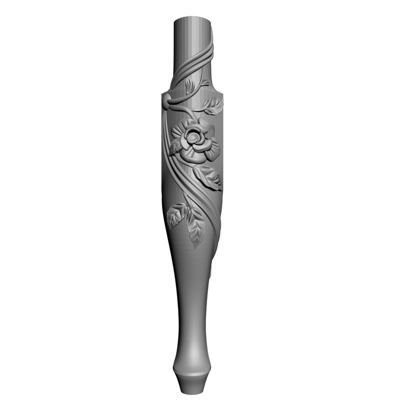 картинка Ножка мебельная резная M6-122 3D-STL.COM