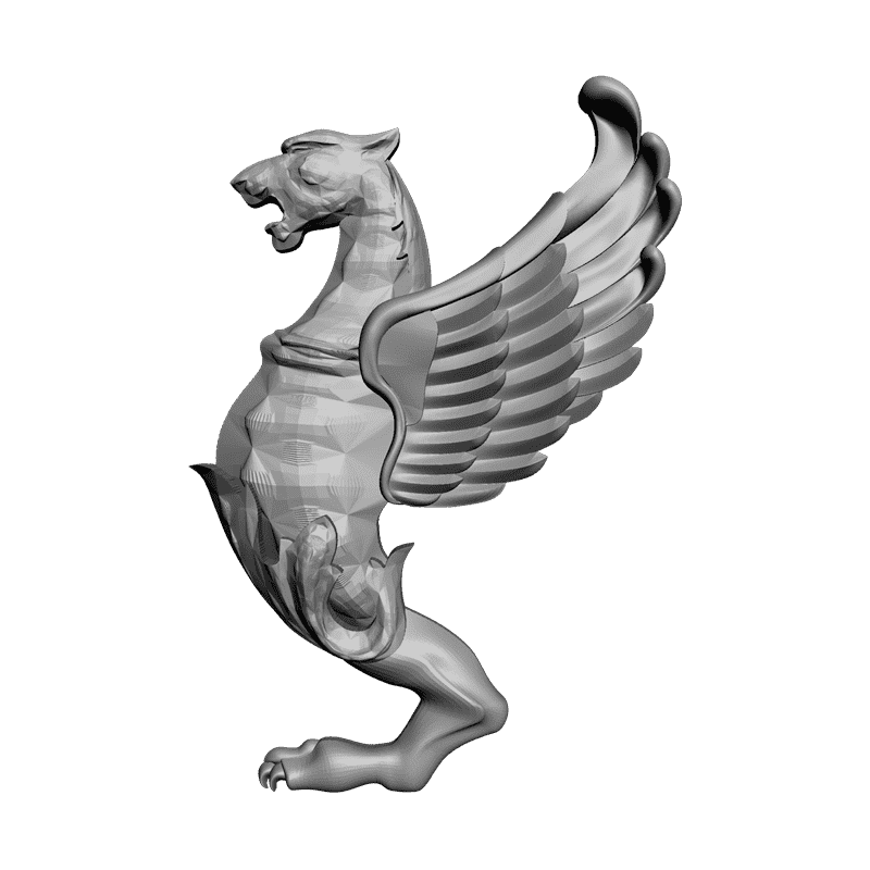 картинка Грифон лев P4-080 3D-STL.COM