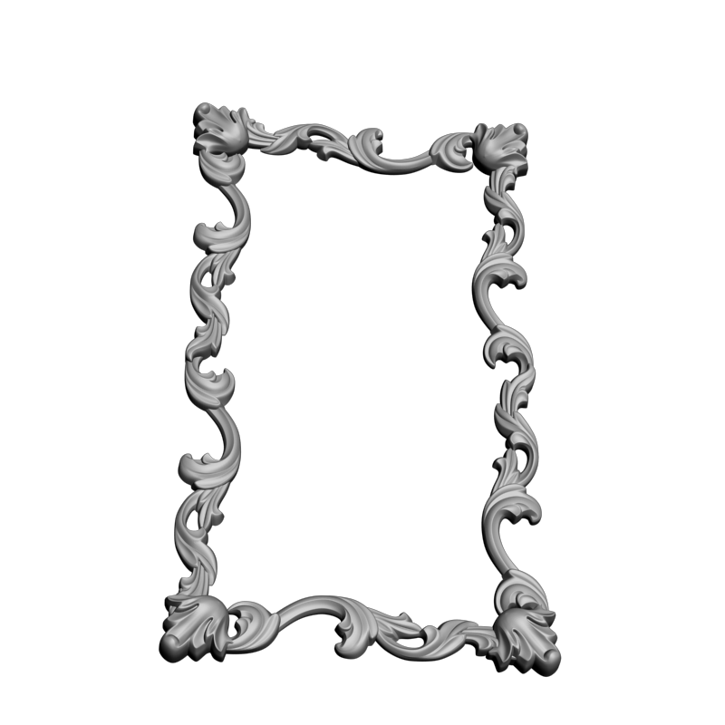 картинка Рамка резная D14-654 3D-STL.COM