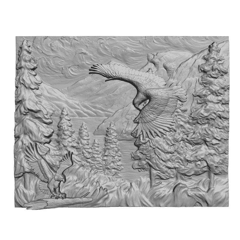 картинка Орлы D12-414 3D-STL.COM