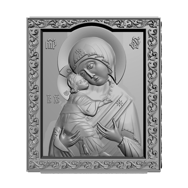 картинка Божья Матерь V3-056 3D-STL.COM