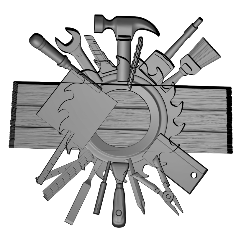 картинка Щит мастерской с инструментами RG3-080 3D-STL.COM