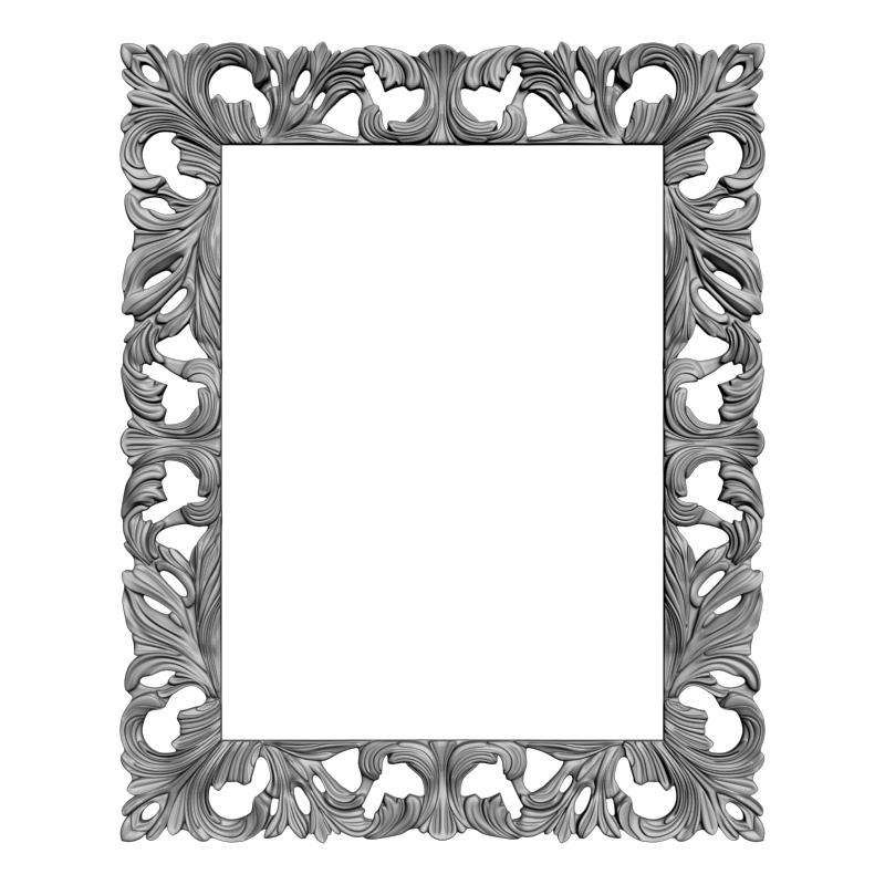 картинка Рамка резная D14-635 3D-STL.COM