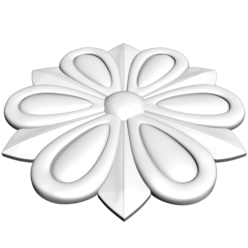 картинка Розетка резная D16-308 3D-STL.COM