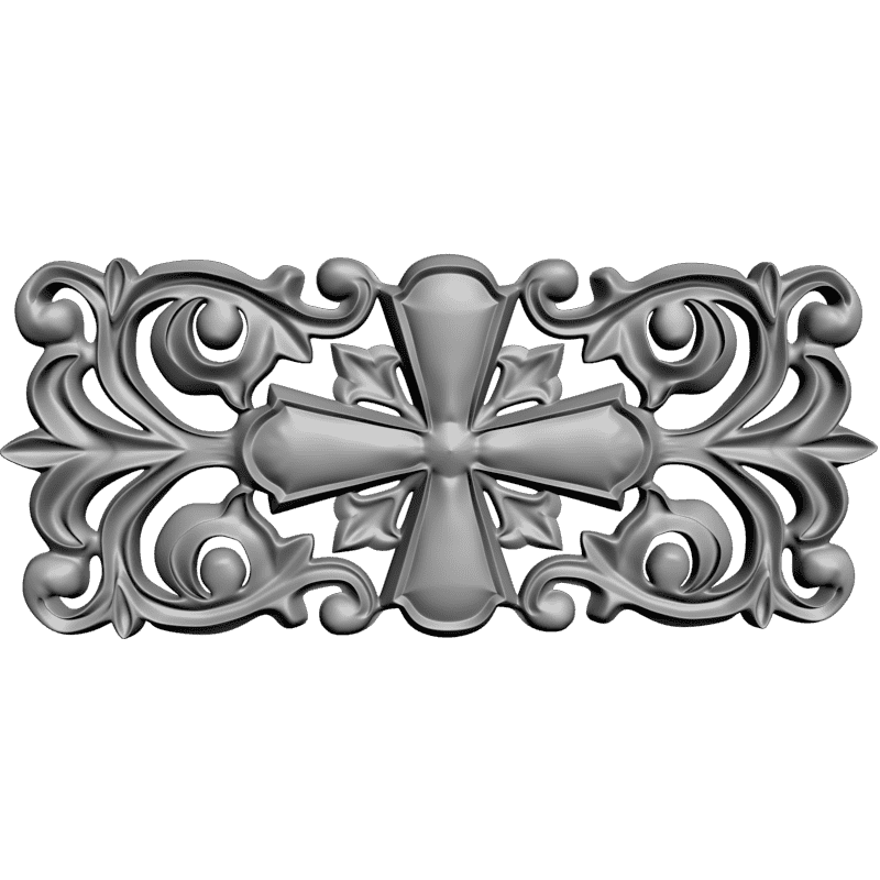 картинка Накладка с крестом V9-058 3D-STL.COM