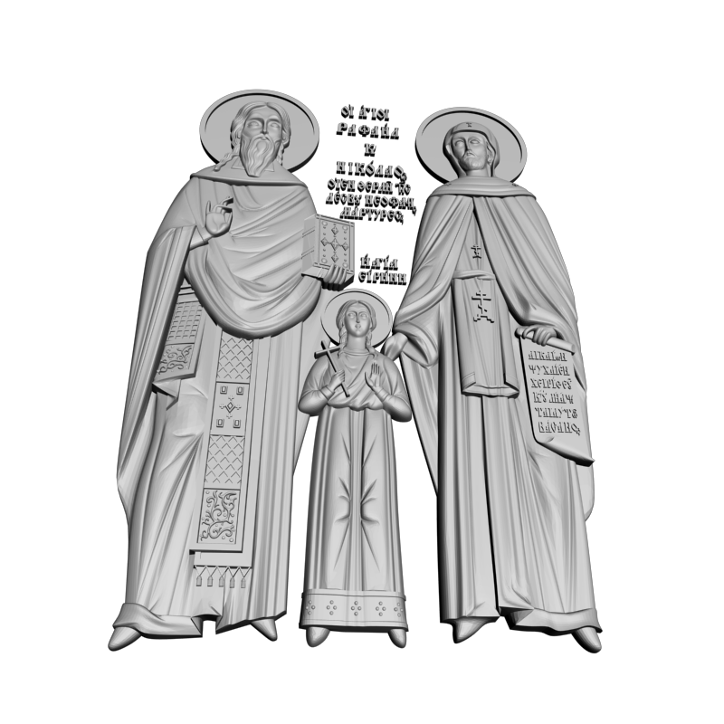 картинка Святой Рафаэль V6-085 3D-STL.COM