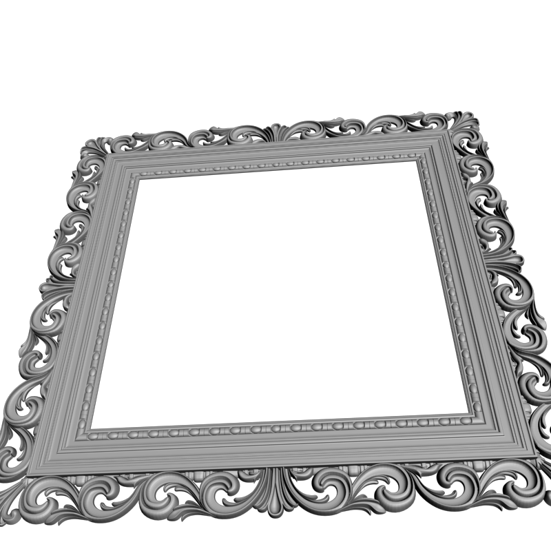 картинка  Рамка резная D14-621 3D-STL.COM