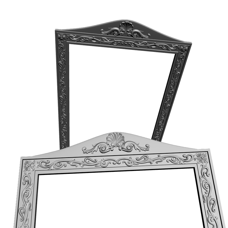 картинка Рамка резная под зеркало D14-113 3D-STL.COM