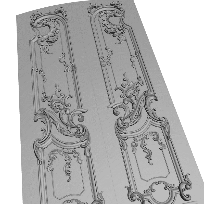 картинка Дверь резная H3-006 3D-STL.COM