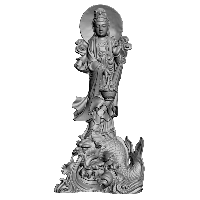картинка Авалокитешвара Будда (с рыбой) V9-081 3D-STL.COM