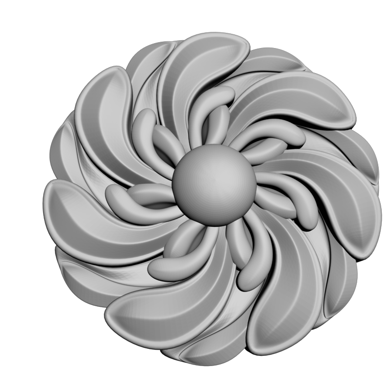 картинка Розетка резная D16-387 3D-STL.COM