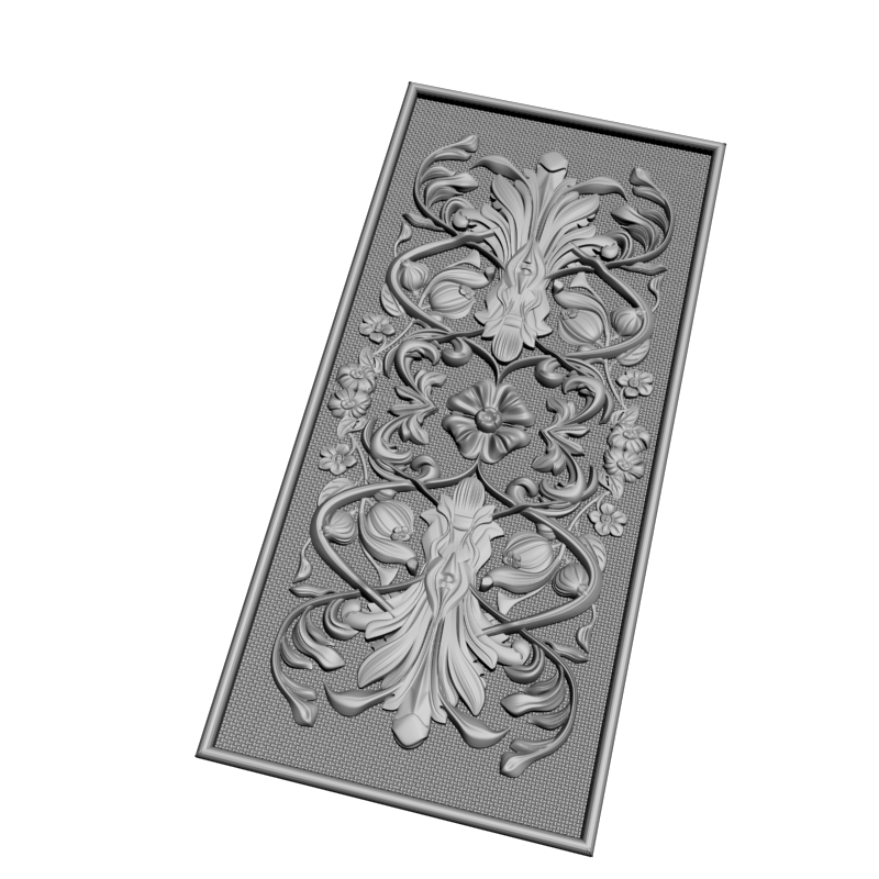 картинка Нарды Растительный орнамент PI2-108 3D-STL.COM