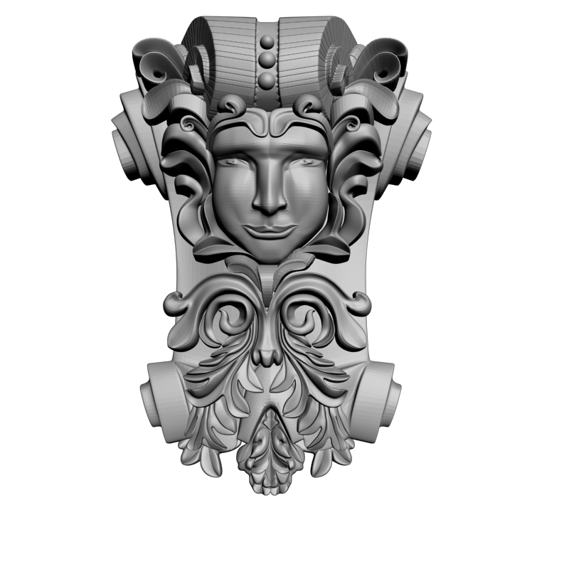 картинка Кронштейн резной D9-194 3D-STL.COM