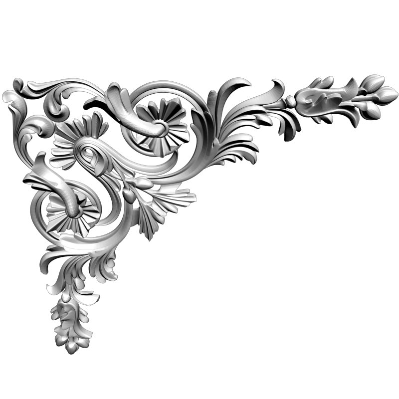 картинка Угловой элемент D19-051 3D-STL.COM