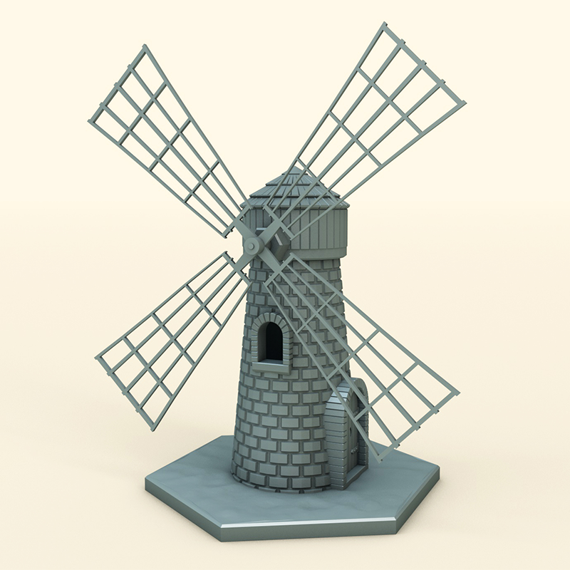 картинка мельница 3D-STL.COM