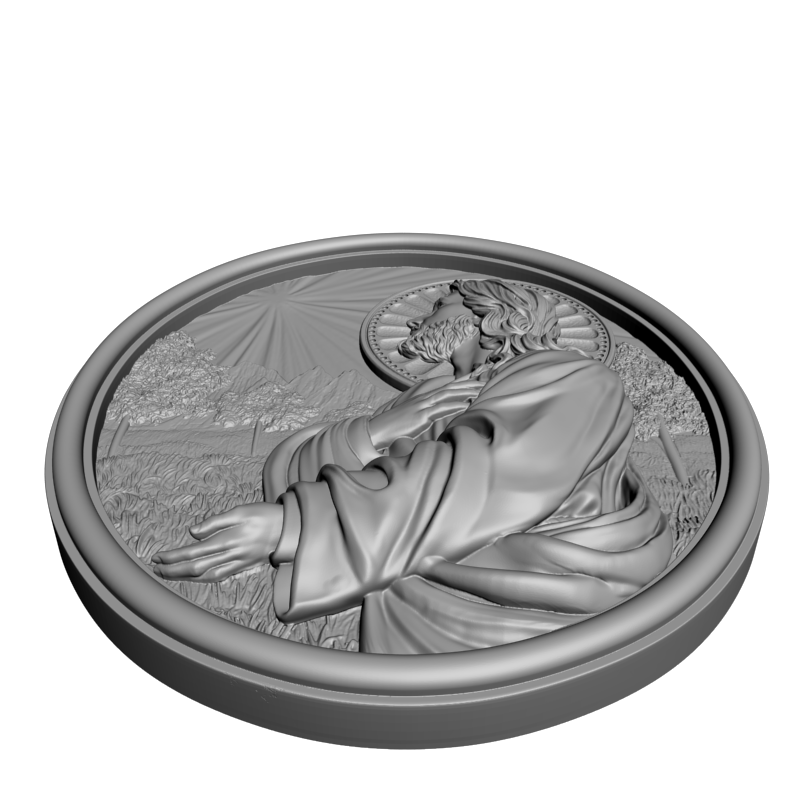 картинка Панно. Иисусова молитва D12-711 3D-STL.COM