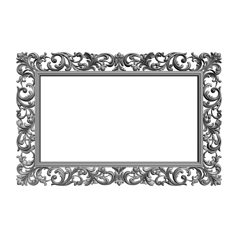 картинка Рама резная для зеркала D14-064 3D-STL.COM