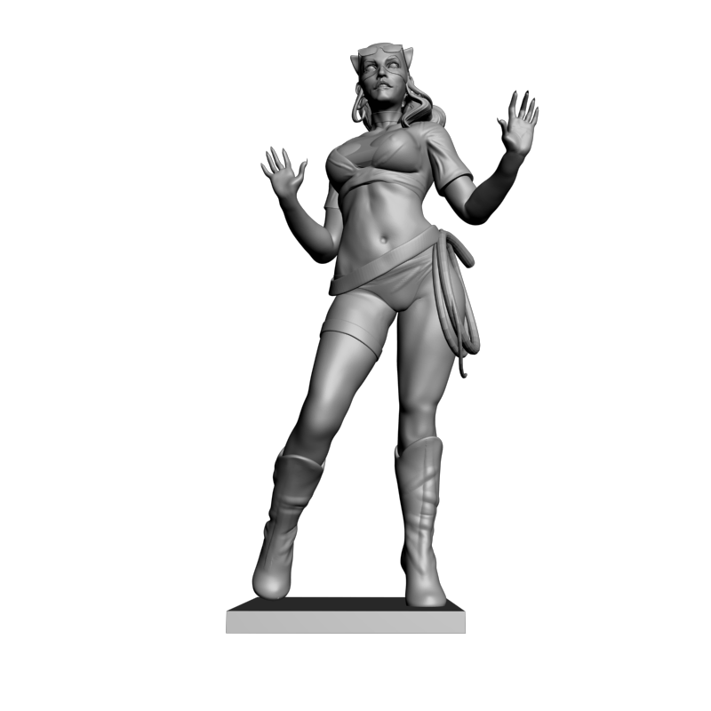 картинка Женщина-кошка L3-398 3D-STL.COM