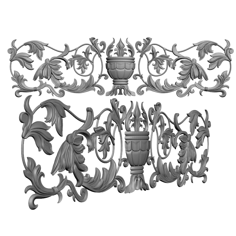 картинка Накладка резная D10-198 3D-STL.COM