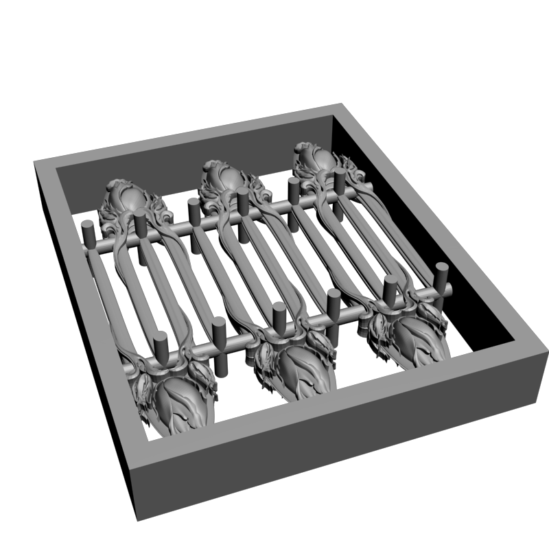 картинка Заколки кассета P4-452 3D-STL.COM