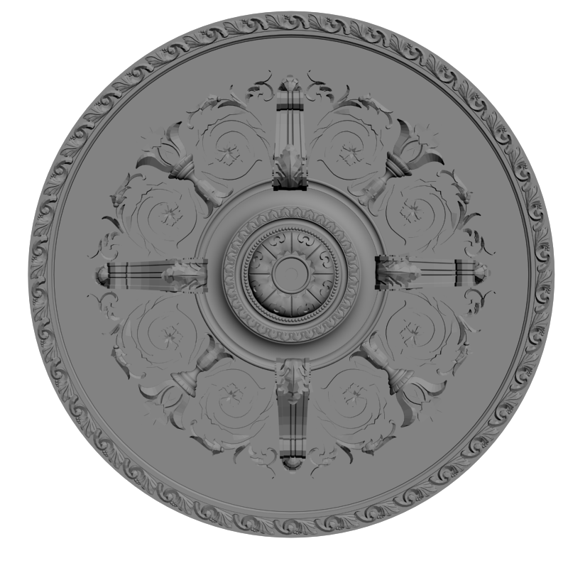 картинка Розетка резная D16-338 3D-STL.COM