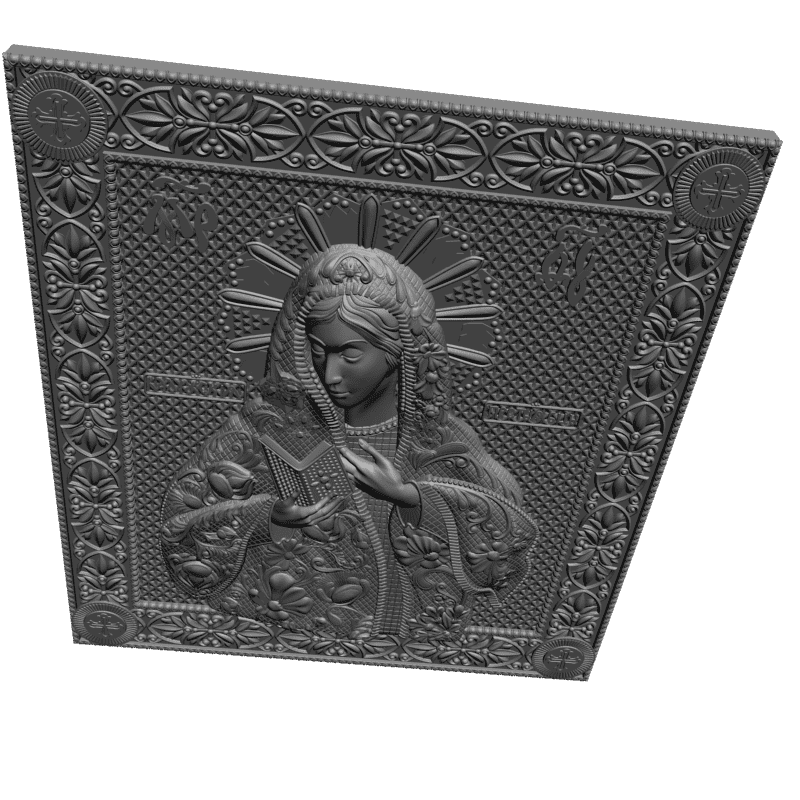картинка Калужская Божья Матерь V3-299 3D-STL.COM
