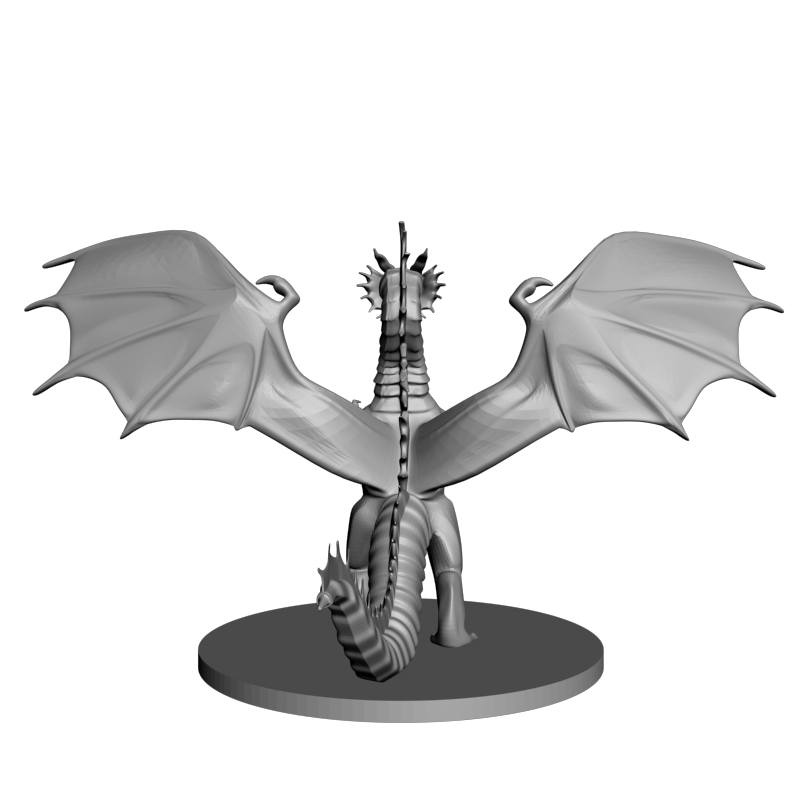 картинка Молодой красный дракон PI1-518 3D-STL.COM