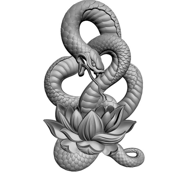 картинка Змея F2-027 3D-STL.COM
