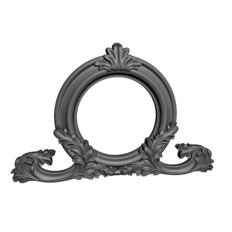 картинка Рама резная круглая D14-460 3D-STL.COM