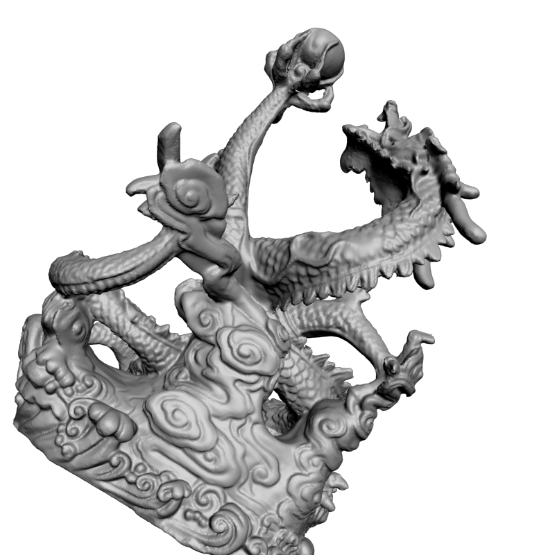 картинка Дракон китайский полнообьёмный F6-037 3D-STL.COM