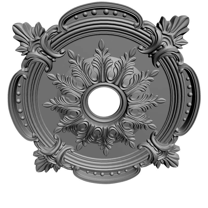 картинка Розетка резная D16-133 3D-STL.COM