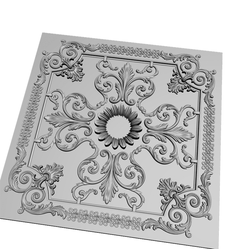 картинка Розетка резная D16-048 3D-STL.COM
