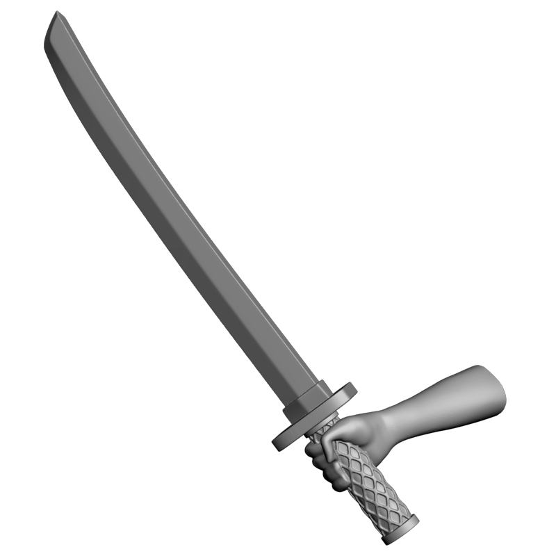картинка Правая рука с мечём PI1-330 3D-STL.COM