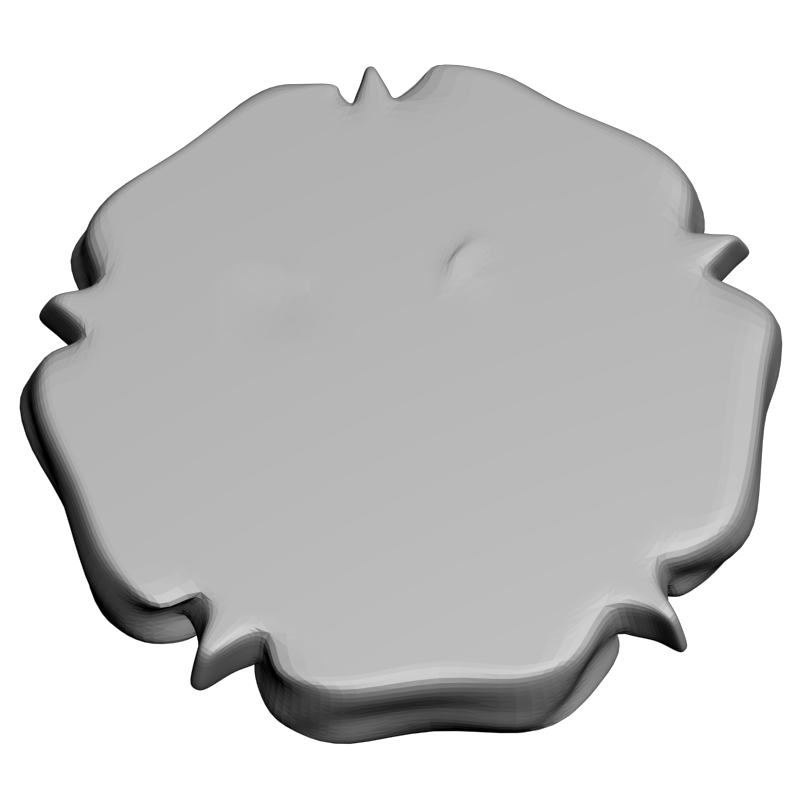 картинка Розетка резная Роза D16-287 3D-STL.COM