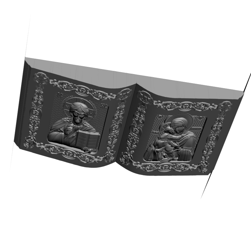 картинка Диптих книга V3-389 3D-STL.COM
